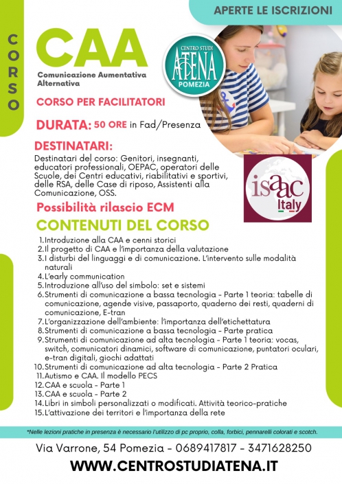 Corso Facilitatori CAA 2025