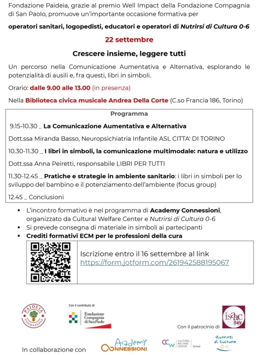Corso ECM - Crescere insieme, leggere tutti